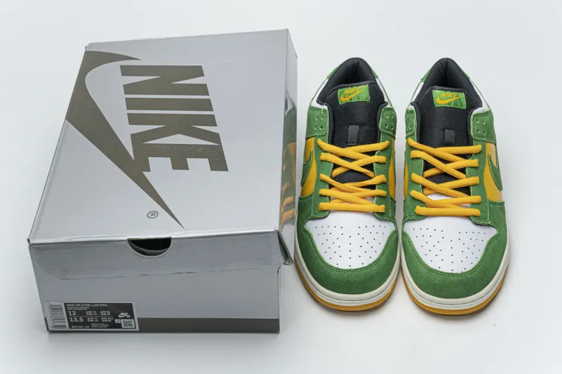 Nike Dunk Low Vintage Navy Low Green Yellow 804292-132