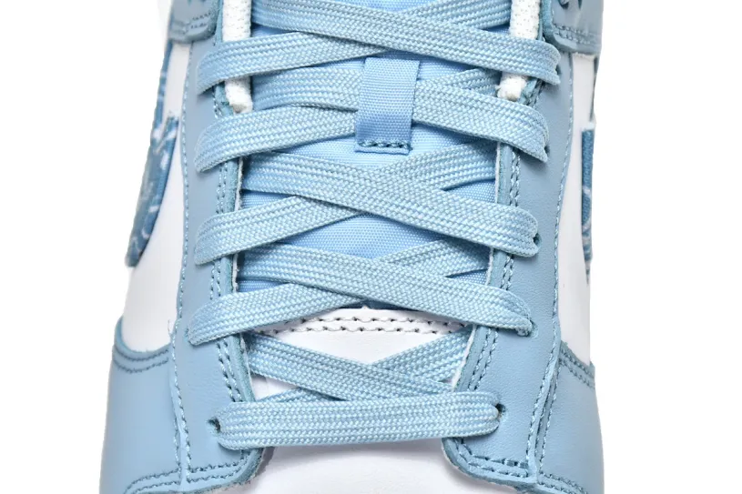 Gray Nike Dunks Women Low Blue Paisley DH4401-101