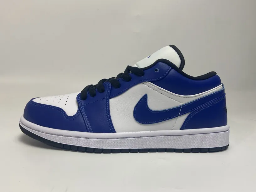 Air Jordan 1 Mid White Black Gym Red Low Game Royal 553558-124