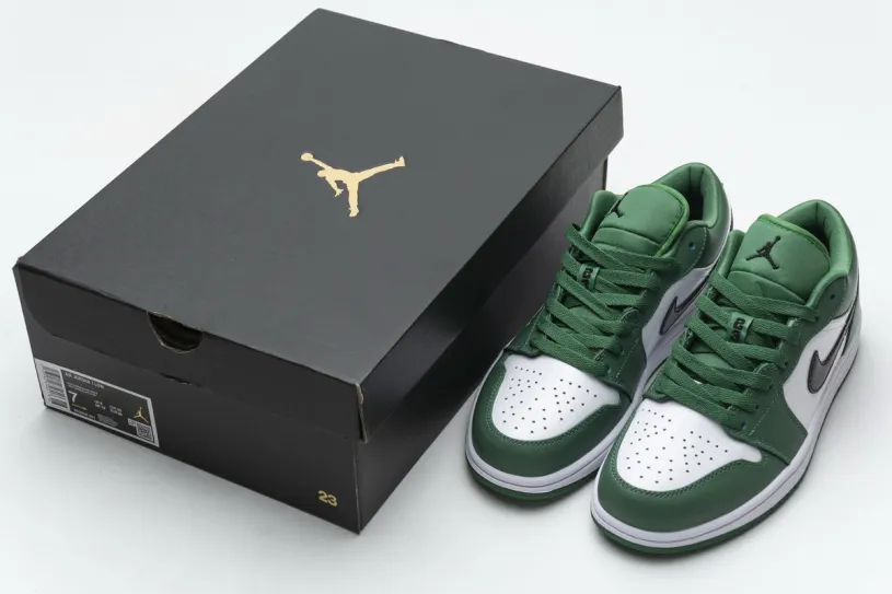 Air Jordan 1 Panda Low Pine Green 553558-301