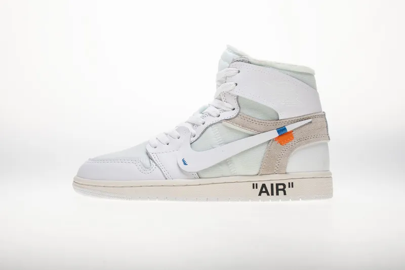 Air Jordan 1 Retro High Off White White  AQ0818-100