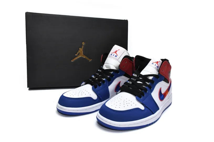 Air Jordan Laser 1 Mid Multi-Color Swoosh 852542-146