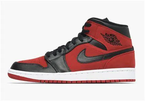 Air Jordan 1 Mid Gym Red Black (GS) 554725-610
