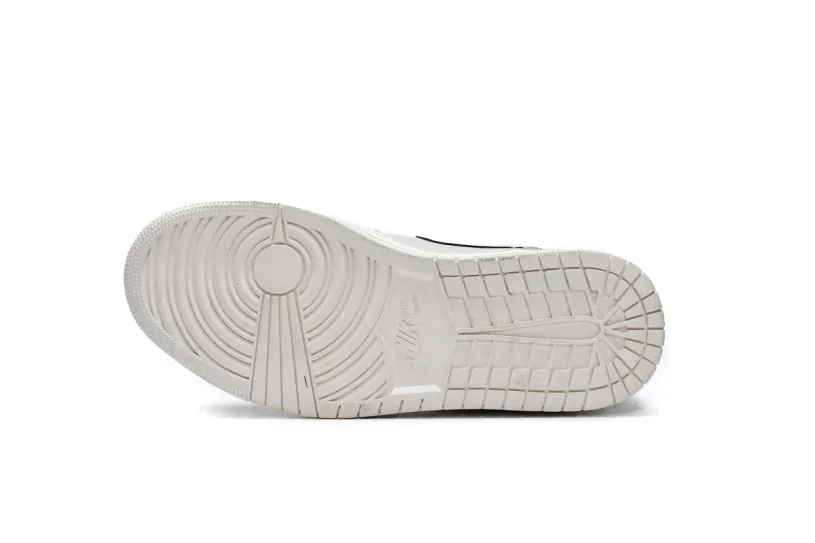 Air Jordan 1 Mid Triple Black Mid Light Bone 852542-003