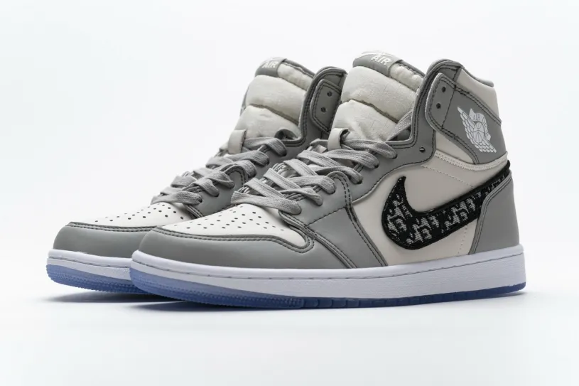 Dior x Air Jordan 1 Mid Light Smoke Grey High OG  CN8607-002