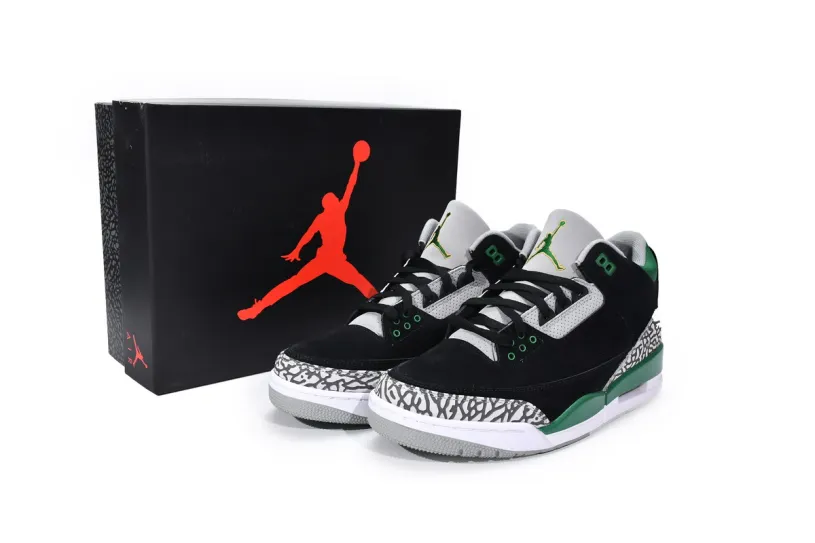 Air Jordan Retro 3 Ivory Retro Pine Green  CT8532-030