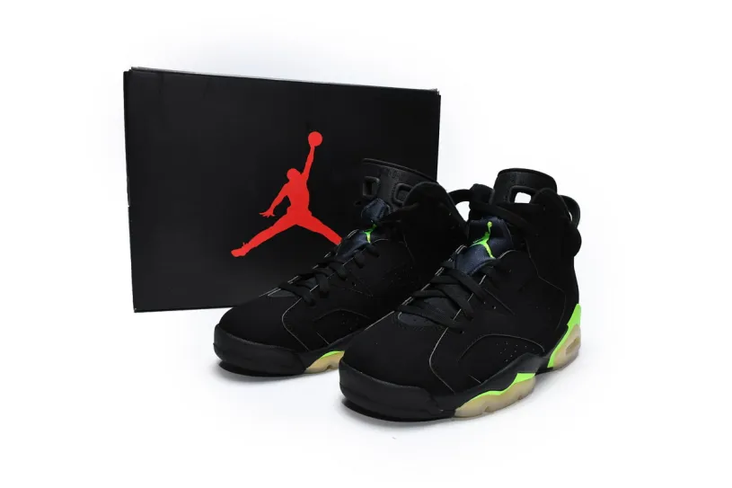 Air Jordan 6 Rings Womens Black Green CT8529-003