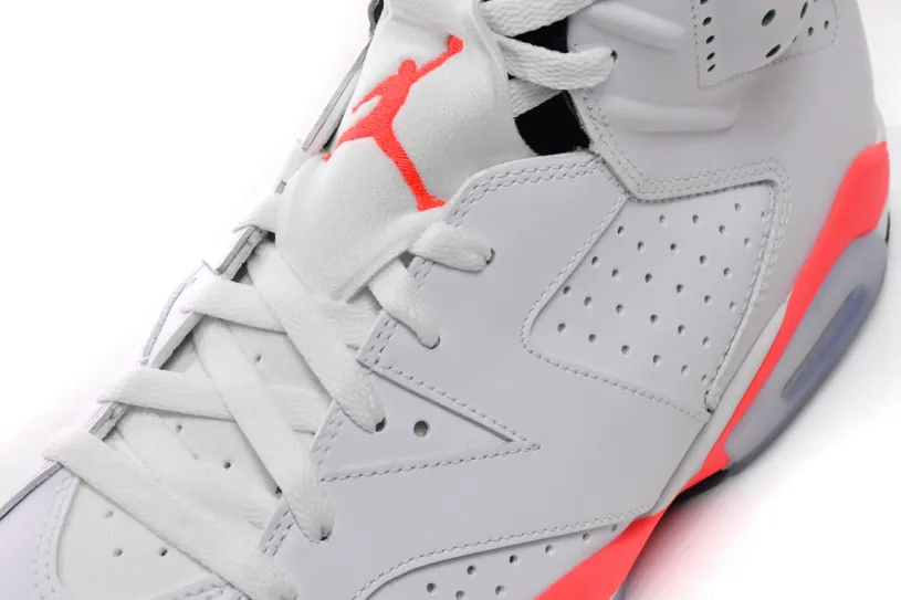 Replica Air Jordan 6 White Red Black Retro Infrared White 384664-123