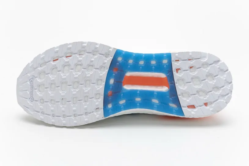 Adidas Ultra Boost  20 White Sharp Blue True Orange EG0768