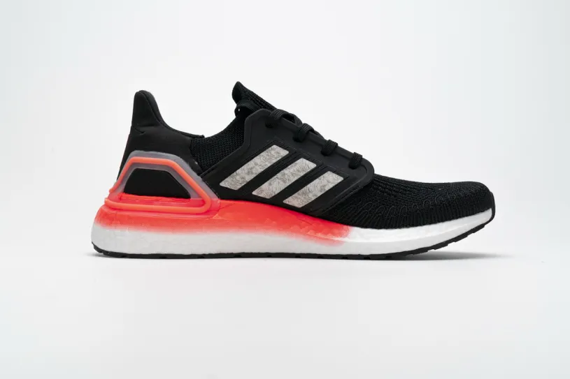 Adidas Ultra Boost 20 Core Black Signal Coral EG0756