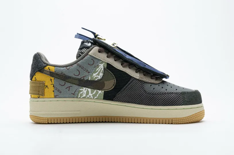 Travis Scott Nike Air Force 1 Low '07 With Gold Lace “Cactus Jack CN2405-900