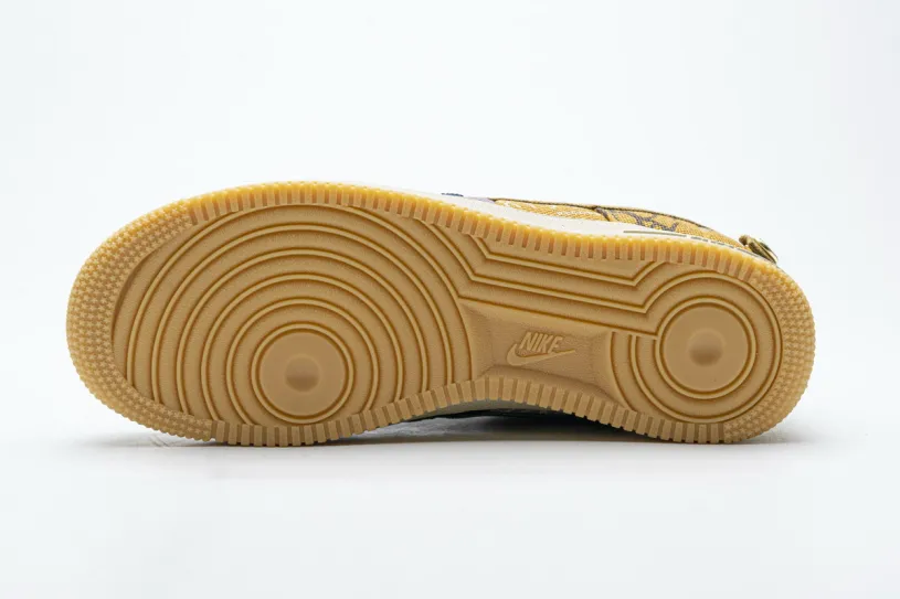 Travis Scott Nike Air Force 1 Low '07 With Gold Lace “Cactus Jack CN2405-900