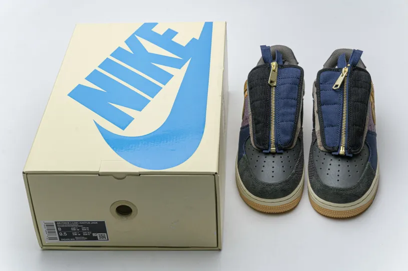 Travis Scott Nike Air Force 1 Low '07 With Gold Lace “Cactus Jack CN2405-900