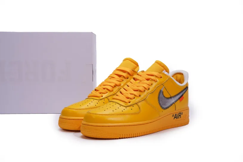 Off-White x Nike Air Force 1 Low Top University Gold  DD1876-700