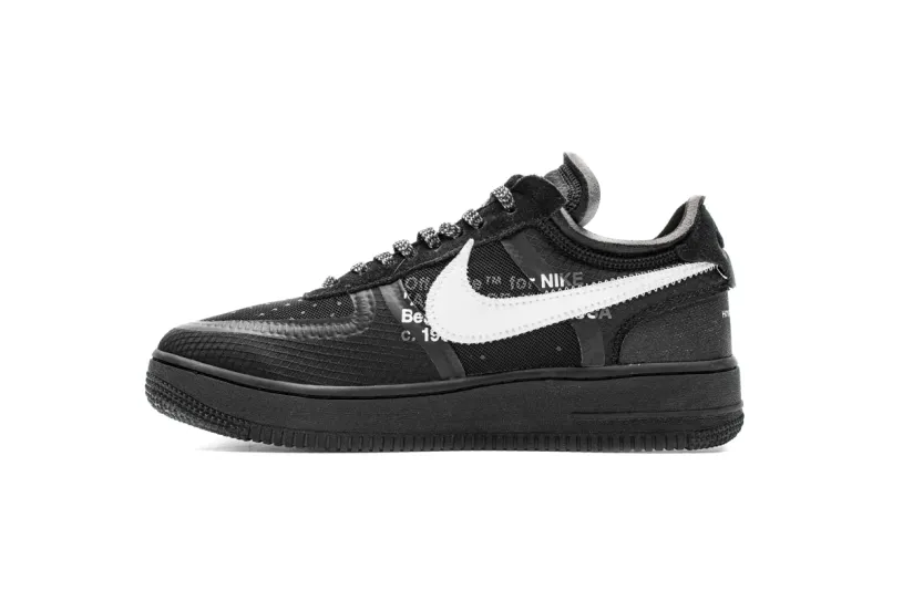 OFF White X Air Force 1 Low Black  AO4606-001