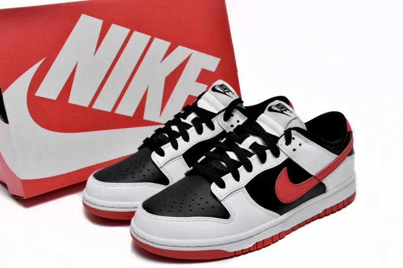 Nike Dunk Low Boys' Grade School Low Black and Red FD9762-061