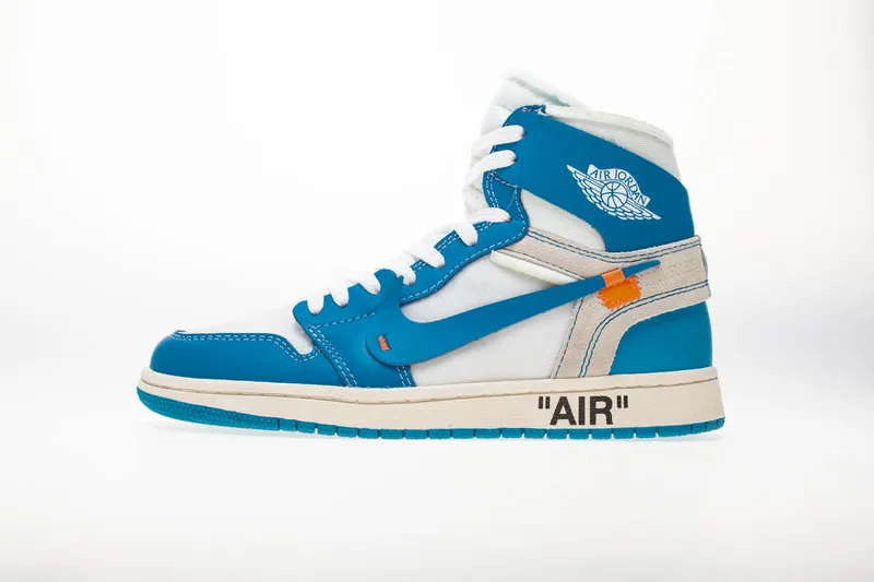 Off White x  Air Jordan 1 High  “UNC” AQ0818-148 （TOP quality）