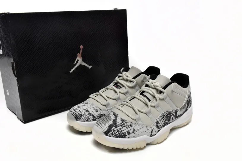 Air Jordan 11 Retro Low Concord Retro Low Light Bone Snakeskin CD6846-002