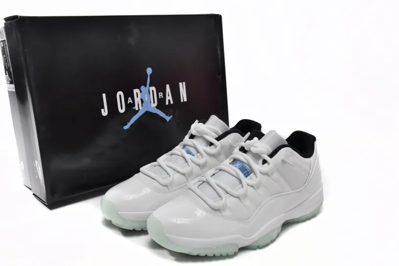 Air Jordan 11 All White Retro Low Legend Blue AV2187-117