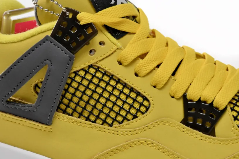 Men's Air Jordan 4 Retro Black Cat Retro  Lightning CT8527-700（2021）