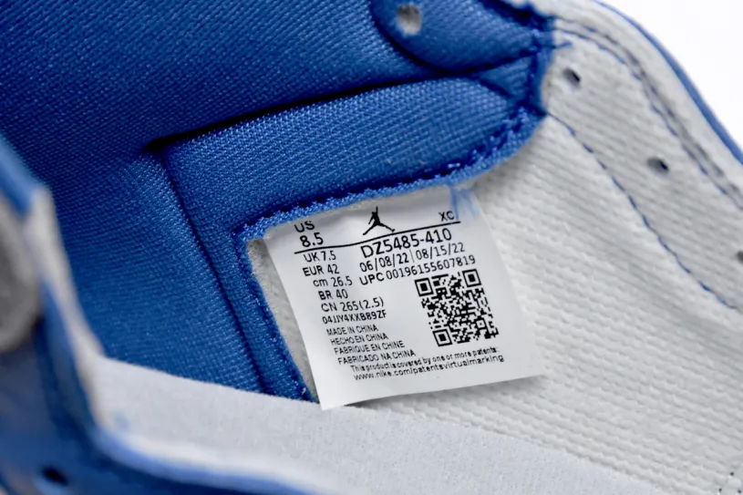 Colorful Air Jordan 1 High OG True Blue DZ5485-410