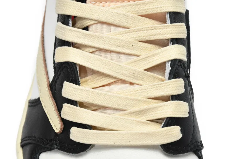 Travis Scott x Lace Air Jordan 1 Low Black Red DM7866-166