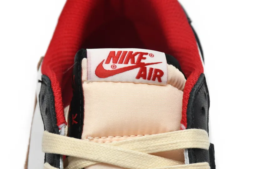 Travis Scott x Lace Air Jordan 1 Low Black Red DM7866-166