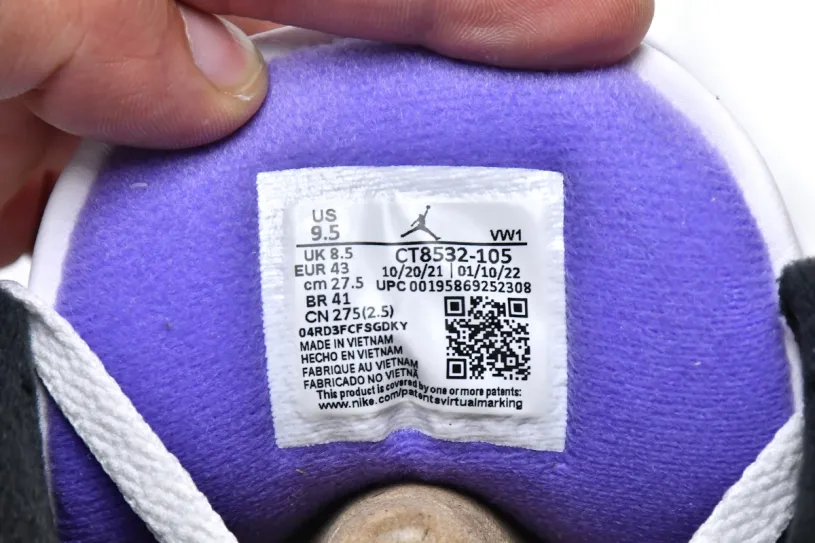 Air Jordan 3 Cool Grey Retro Dark Iris CT8532-105