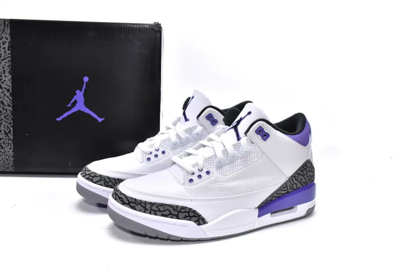 Air Jordan 3 Cool Grey Retro Dark Iris CT8532-105