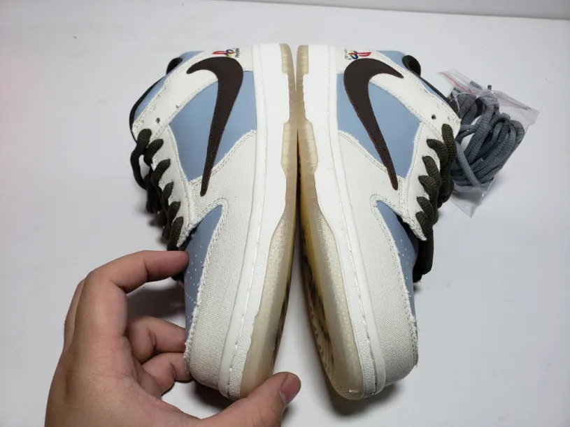 Travis Scott x PlayStation x Nike Sb Dunk Shoes Brown Low SP  CU1726-400