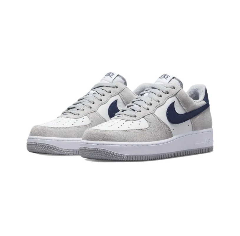 Air Force 1 Nike Low Black Sneakers White Gray Blue