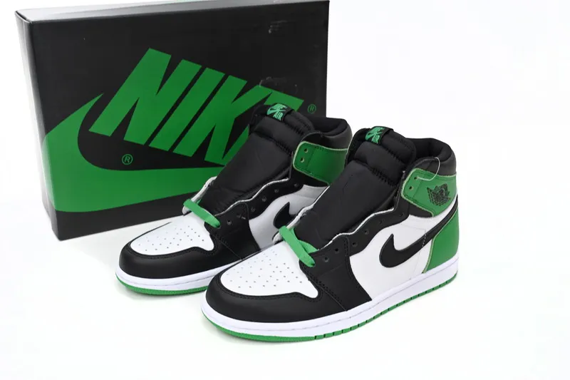 Air Jordan 1 Black Red White High"Lucky Green" DZ5485-031