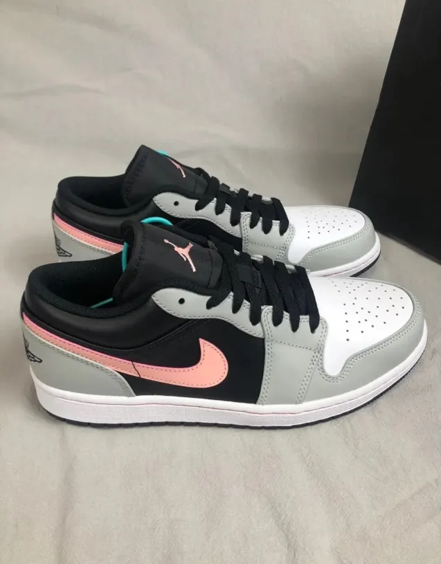 Air Jordan Retro 1 Low Og Casual Shoes Low Black Grey Pink4 553558-062