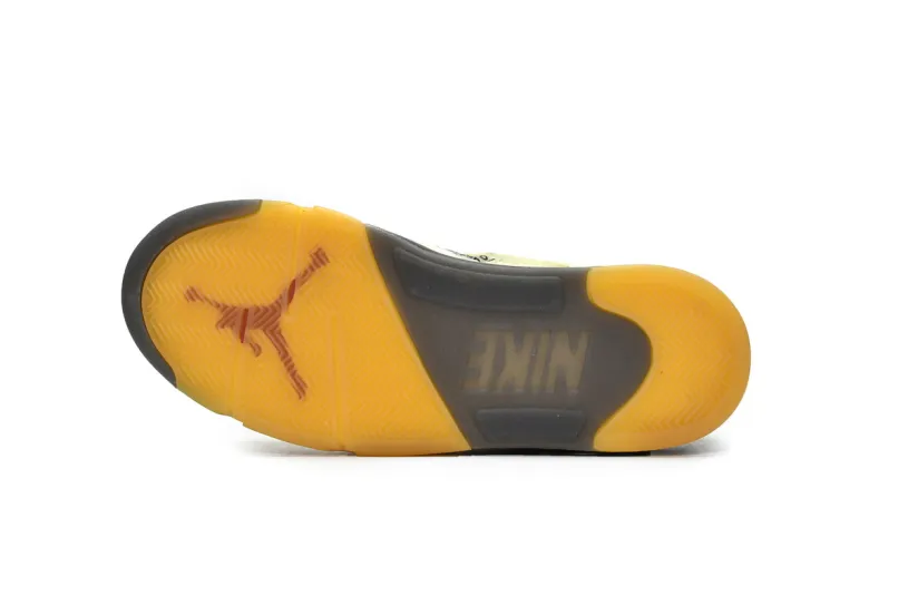 OFF White x Air Jordan 5 Red And White Retro SP Sail  DH8565-100