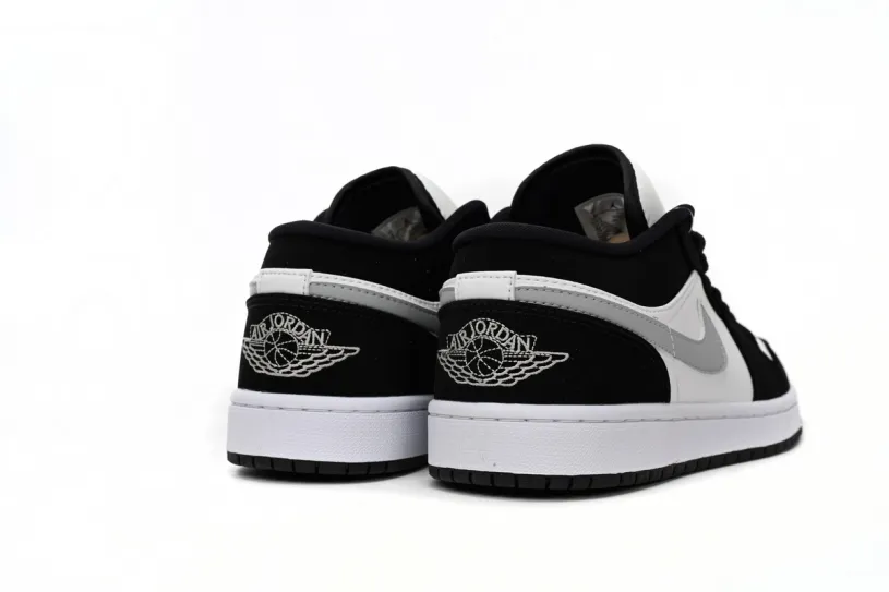 Grey And White Air Jordan 1 Low Black and White Gray  552780-018