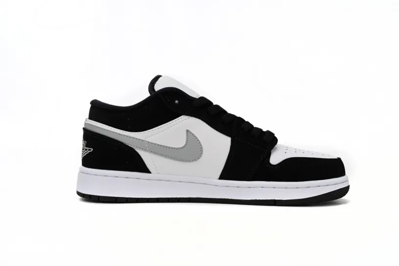 Grey And White Air Jordan 1 Low Black and White Gray  552780-018