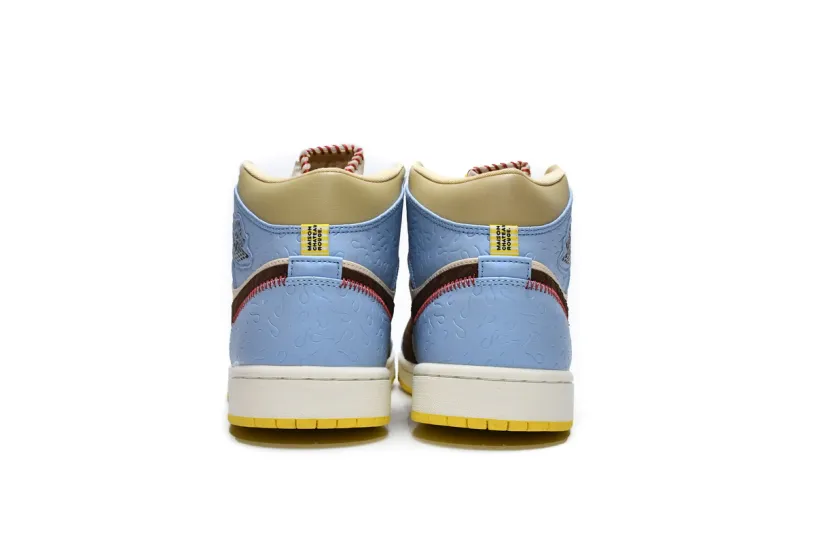 Air Jordan 1 Blue And Black Mid SE Fearless Maison Chateau CU2803-200