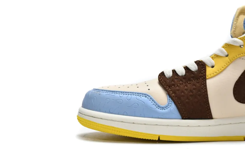 Air Jordan 1 Blue And Black Mid SE Fearless Maison Chateau CU2803-200