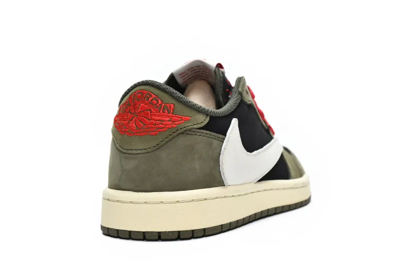 Travis Scott x Black And Blue Air Jordan 1 Low Dark Green DM7866-196