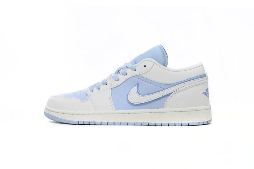 Air Jordan 1 Low Light Blue And White DV1299-104