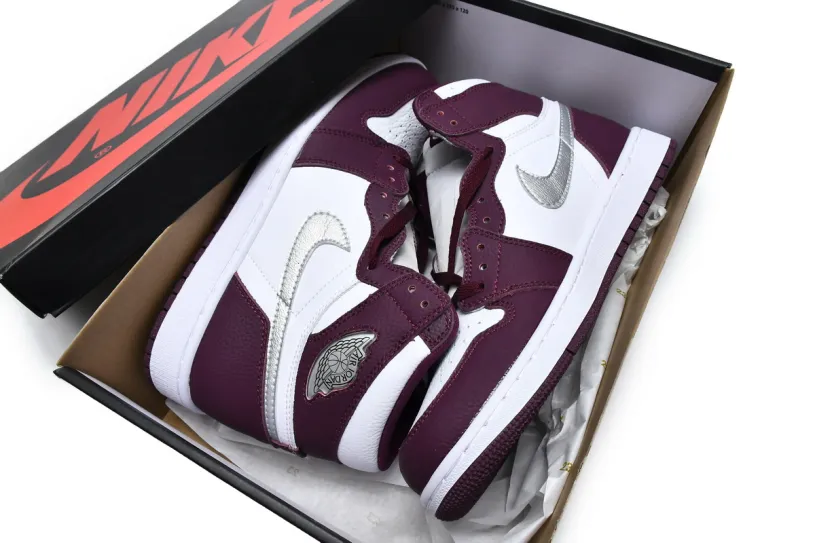 (OG)Air Jordan 1 Low 85 Metallic Blue High OG Bordeaux 555088-611