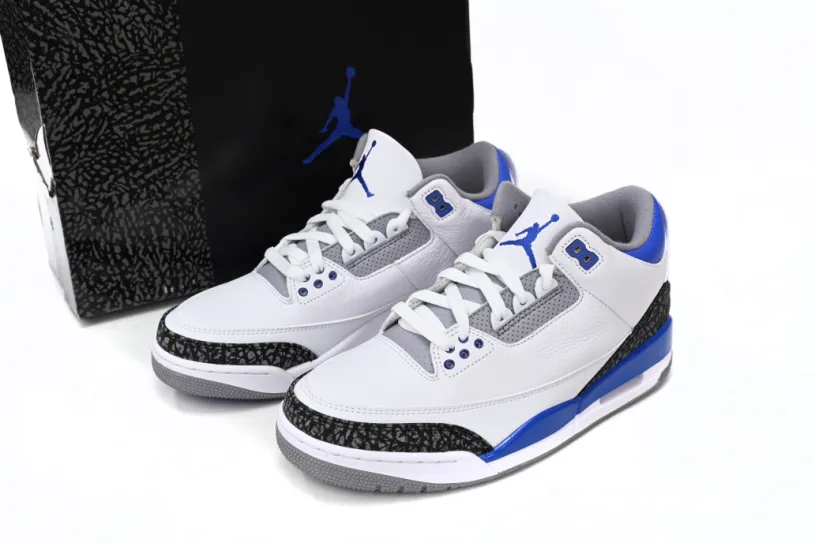 Air Jordan 3 Fire Red Retro Retro Racer Blue  CT8532-145