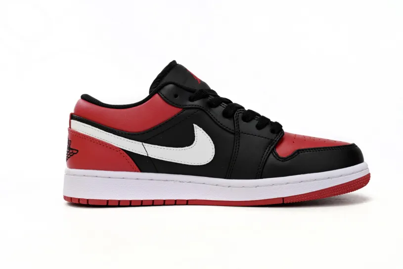 Air Jordan 1 Black Toe Low Retro Black Red 553558-066