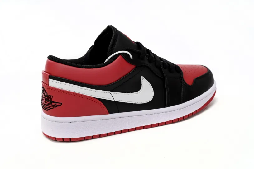 Air Jordan 1 Black Toe Low Retro Black Red 553558-066