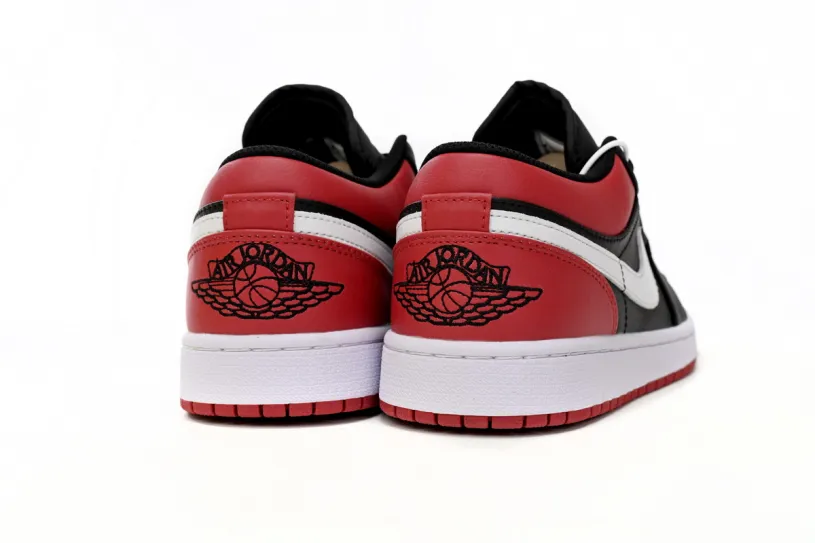 Air Jordan 1 Black Toe Low Retro Black Red 553558-066