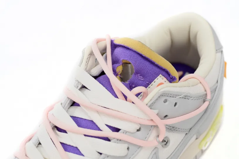 OFF WHITE x Nike Pink Dunks SB Low The 50 NO.24 DM1602-119