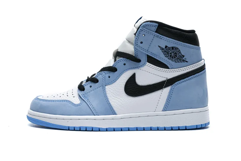 Air Jordan 1 Retro High White University Blue Black 555088-134(High quality)