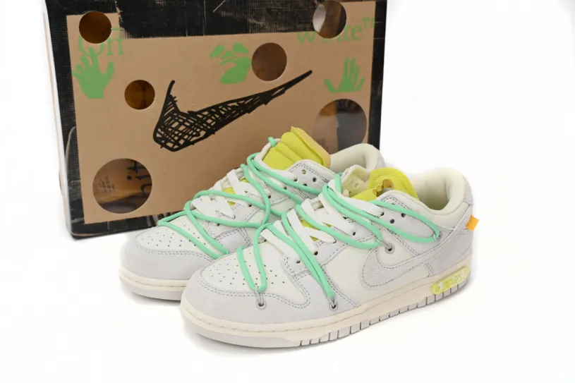 OFF WHITE x Nike Dunk Olive SB Low The 50 NO.14 DJ0950-106