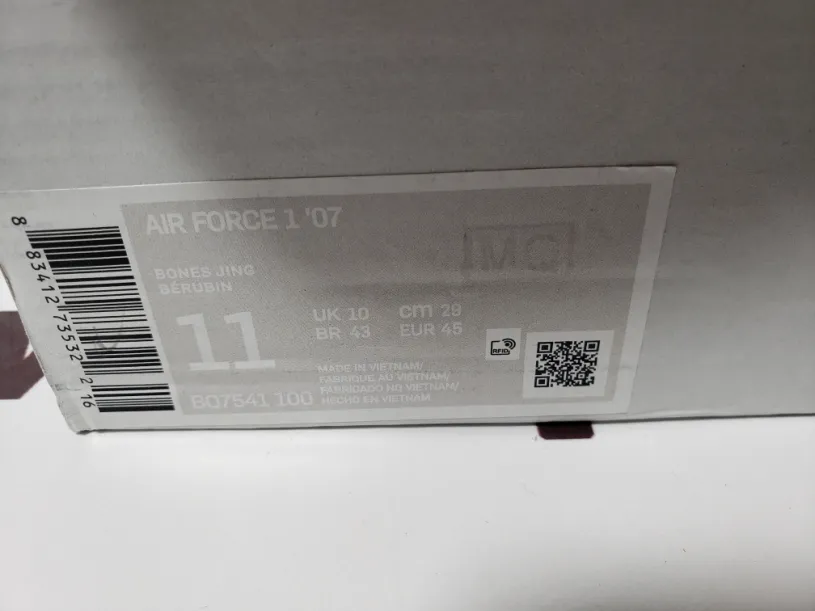 Nike Air Force 1 Off White Low Skeleton Halloween (2018) BQ7541-100