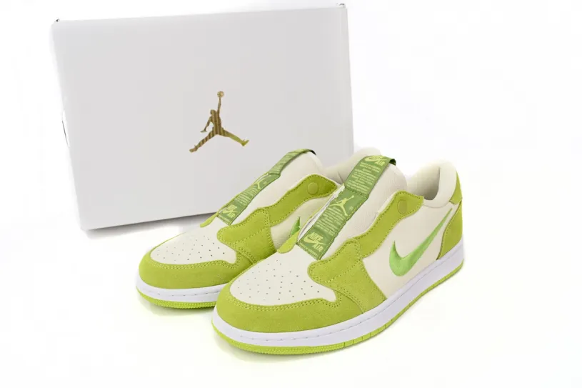 Flyknit Air Jordan 1 Low Green Apple AV3918-198